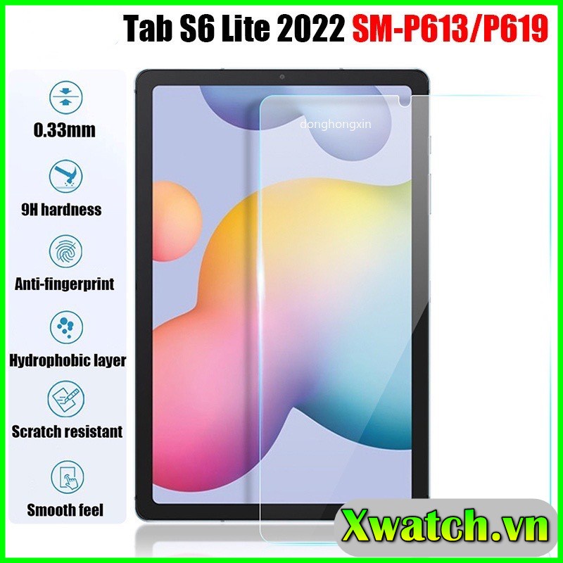 Kính Cường Lực cho Samsung Galaxy Tab S6 Lite 10.4&quot; 2022 SM-P613 SM-P619 Bảo Vệ Màn Hình