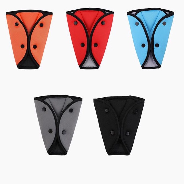 Đệm Bọc Dây Đai An Toàn Hình Tam Giác Mềm Mại Điều Chỉnh Được Cho Bé Trên Xe Hơi