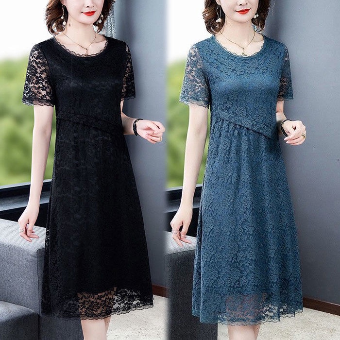 Đầm Ren Plus size Làm Mát Mùa Hè Cho Nữ