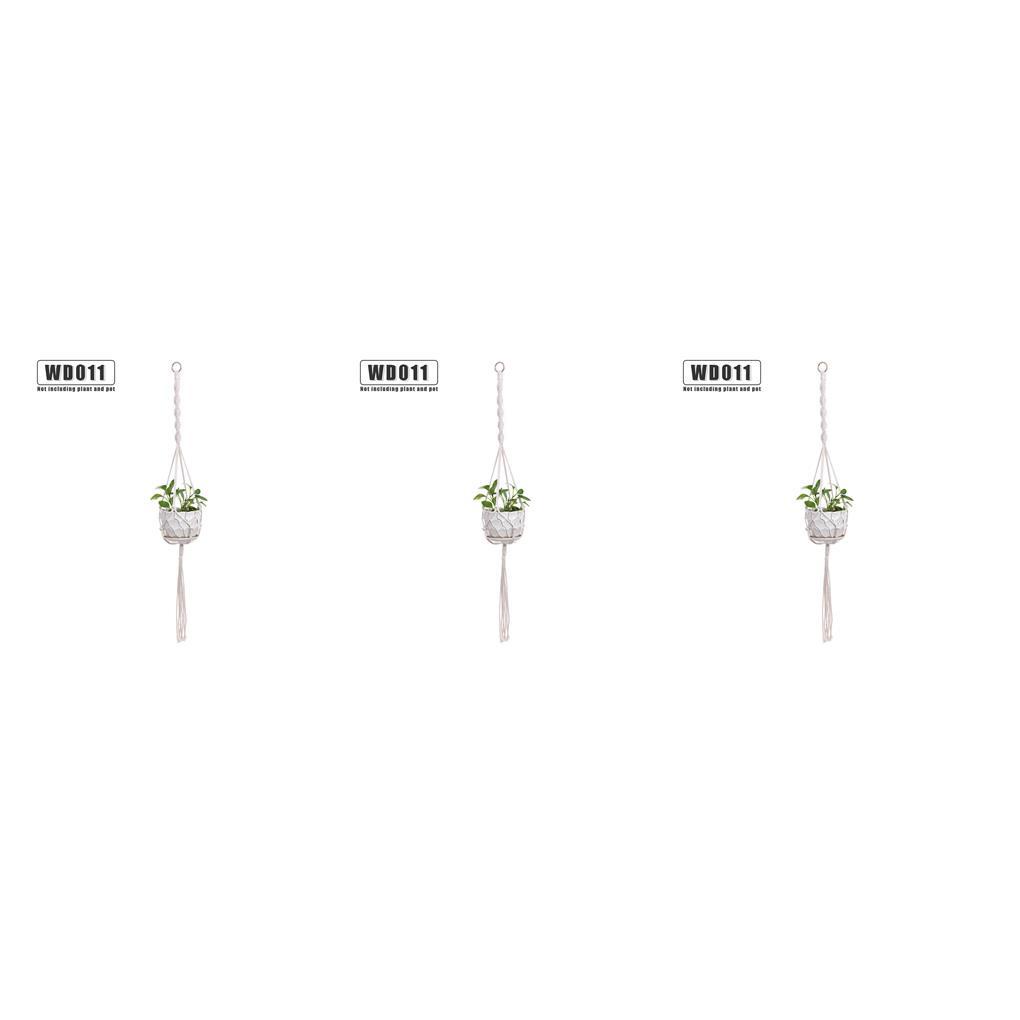1 / 2 / 3 / 5 Móc Treo Chậu Cây Cảnh Bằng Dây Thừng Cotton Độc Đáo Trang Trí Nhà