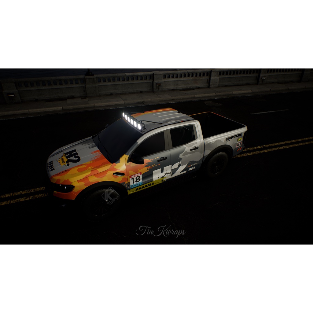 Tem trùm bán tải | Tem xe Raptor H2 style