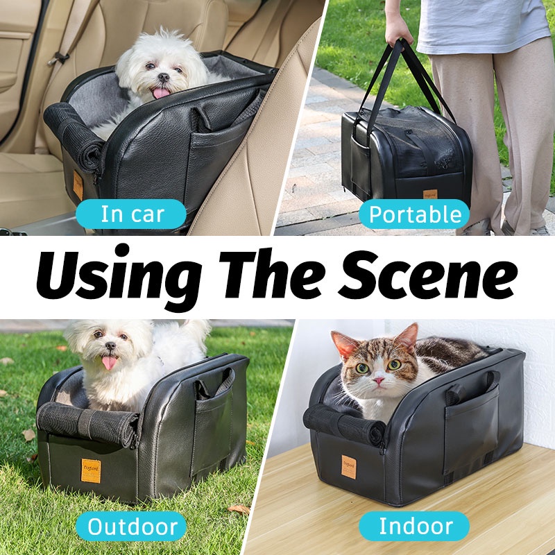 HamshMoc Ghế Ngồi Xe Hơi Có Kẹp Chống Trượt Có Thể Tháo Rời An Toàn Cho Thú Cưng