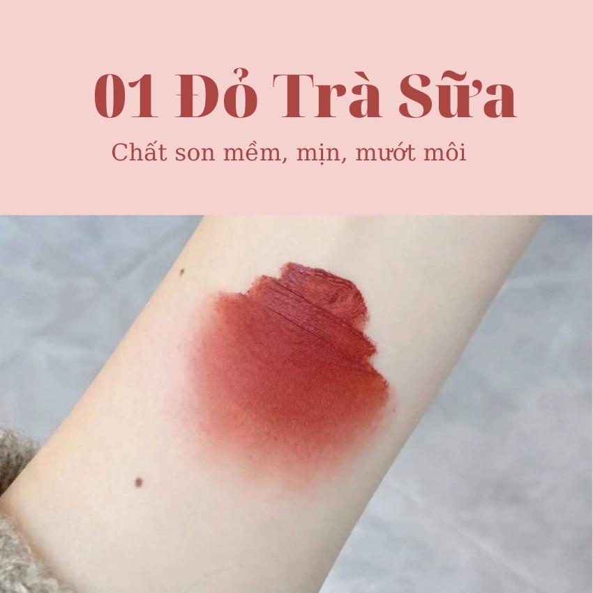 SET 6 CÂY SON KEM LÌ HEO HỒNG HERORANGE - Ecotony