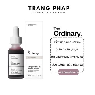Tinh chất tẩy da chết hóa học the ordinary aha 30% + bha 2% peeling solution 30ml