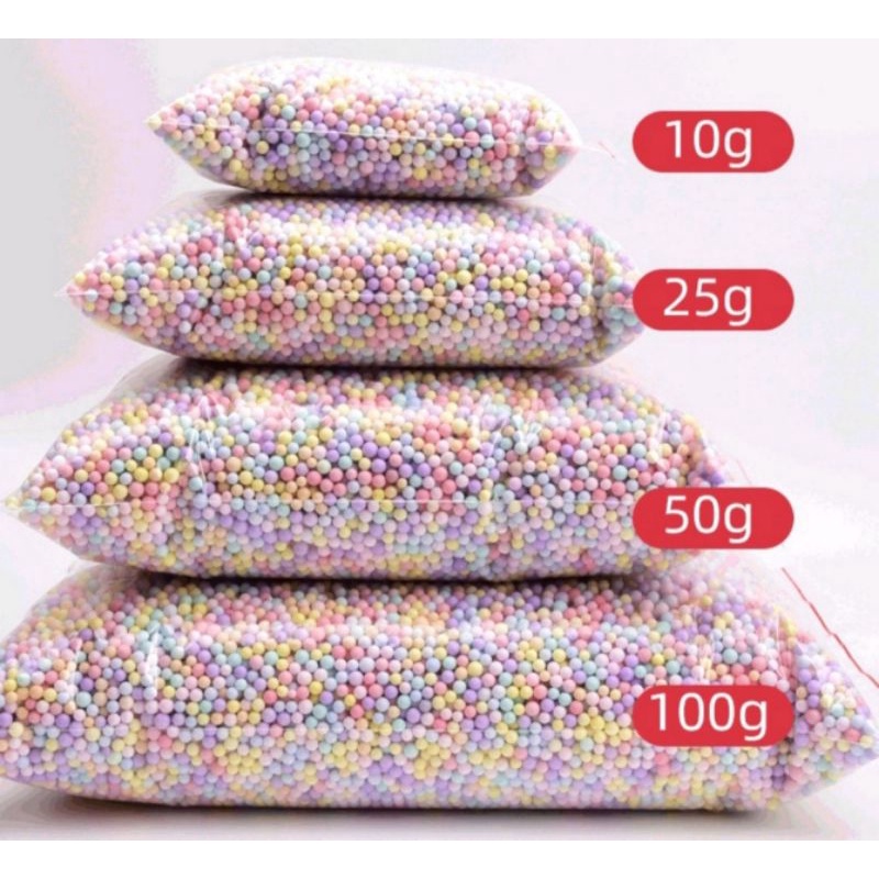 Bịch 10g hạt xốp gói quà đủ màu