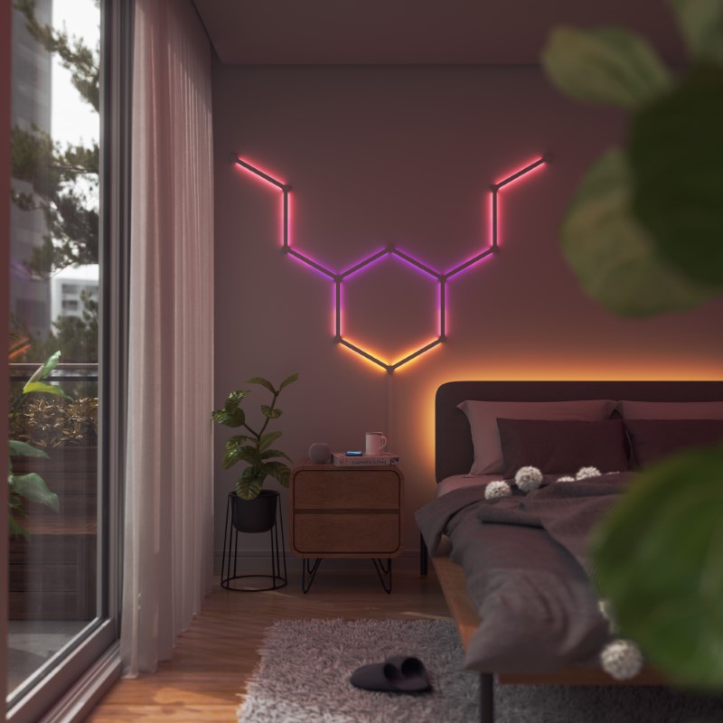 Đèn LED RGB lắp ghép thông minh Nanoleaf Lines thiết kế Cung Kim Ngưu