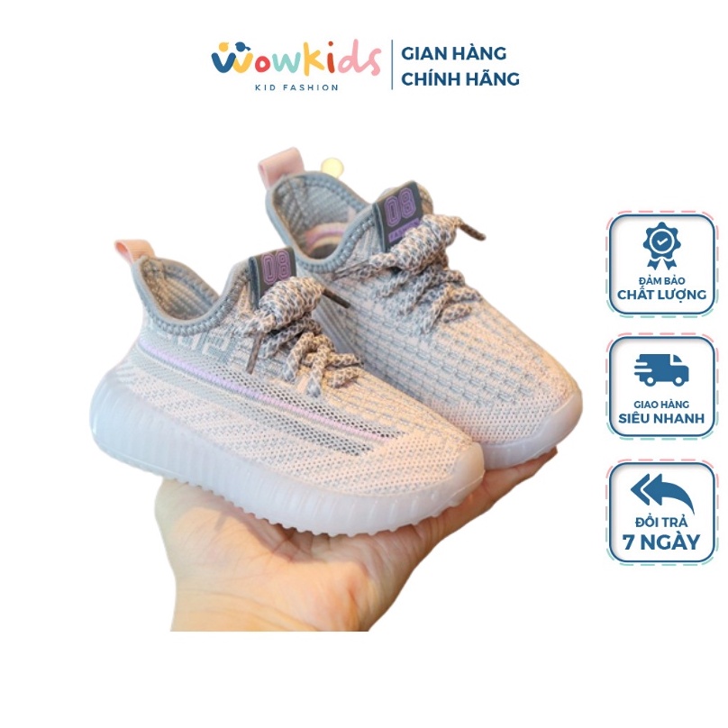 Giày Thể Thao Boost Cho Bé Trai Bé Gái ,Giày Sneaker Chống Trượt Thoáng Khí Êm Chân Cho Bé Từ 1-7 Tuổi