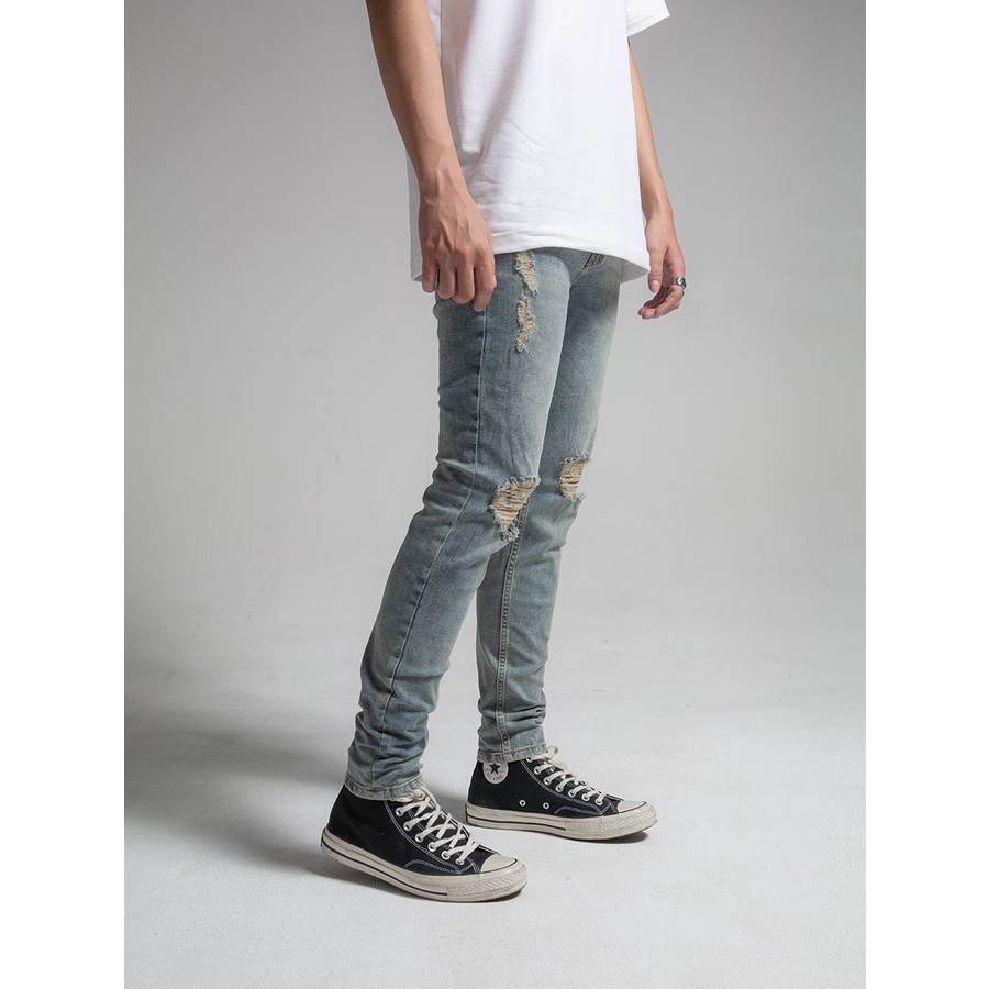 Quần Jeans The Denimaniac dáng ôm sát màu Desert Blue SS23 - 819 Skinny Fit