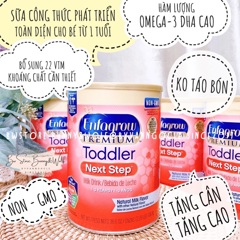 Sữa Enfagrow Premium Toddler Next Step - Mỹ - Hộp 1,04kg  Hàng Air - Bw