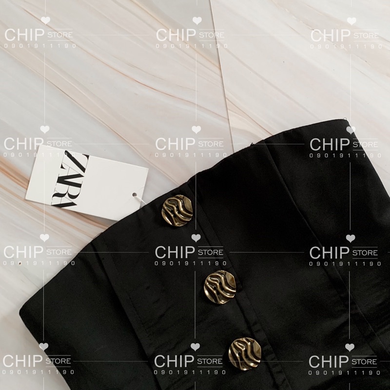 ÁO KIỂU NÚT ZARA XUẤT DƯ XỊN SANG CHẢNH