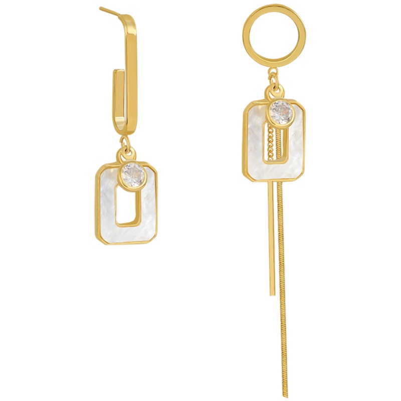 Đôi Bông Tai Dáng Rơi Họa Tiết Tua Rua Thời Trang Cho Nữ