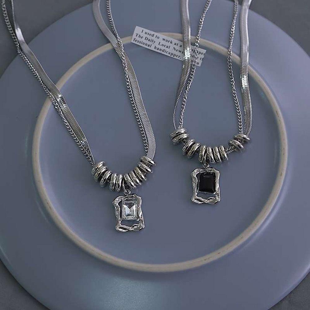 AROMA Vòng cổ Thiết Kế Đơn Giản Phong Cách Punk Thời Trang Cho Nữ