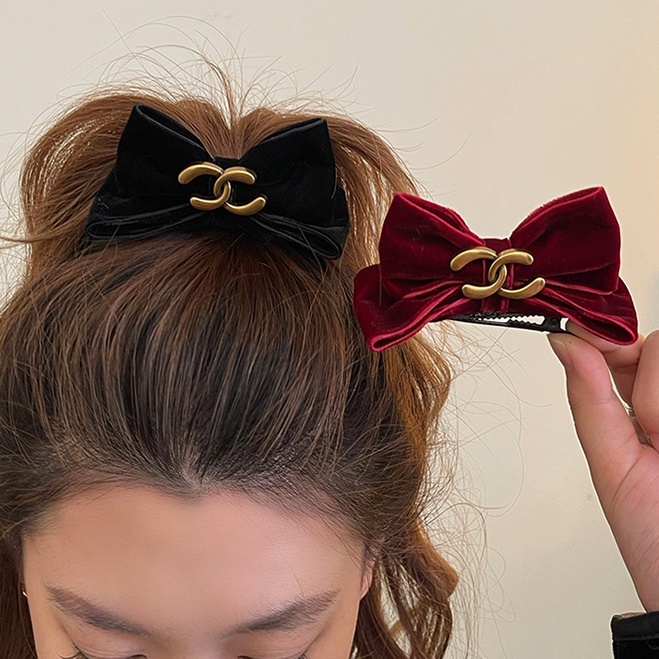 Kẹp Tóc Hình Nơ Phong Cách vintage Hàn Quốc Tinh Tế Cho Nữ