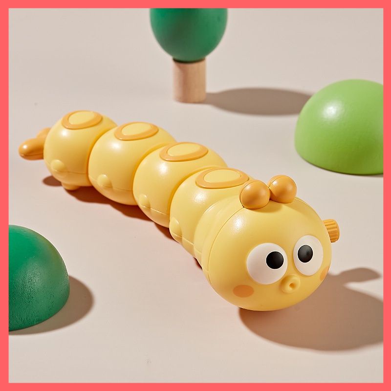 Đồ chơi con sâu vui nhộn đáng yêu cho bé, chạy đà bằng dây cót, đồ chơi trẻ em chú sâu vui vẻ