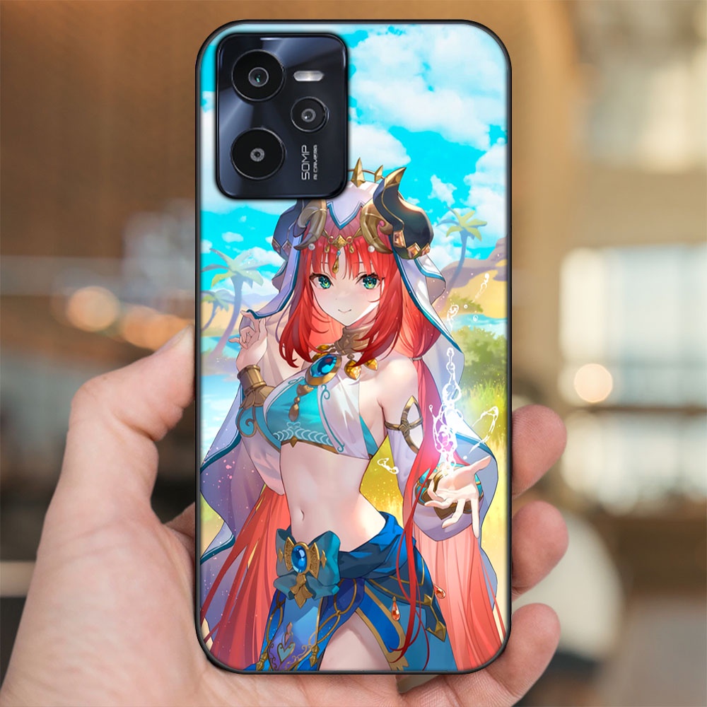 Ốp lưng Realme C35 viền đen in hình Nilou Genshin Impact