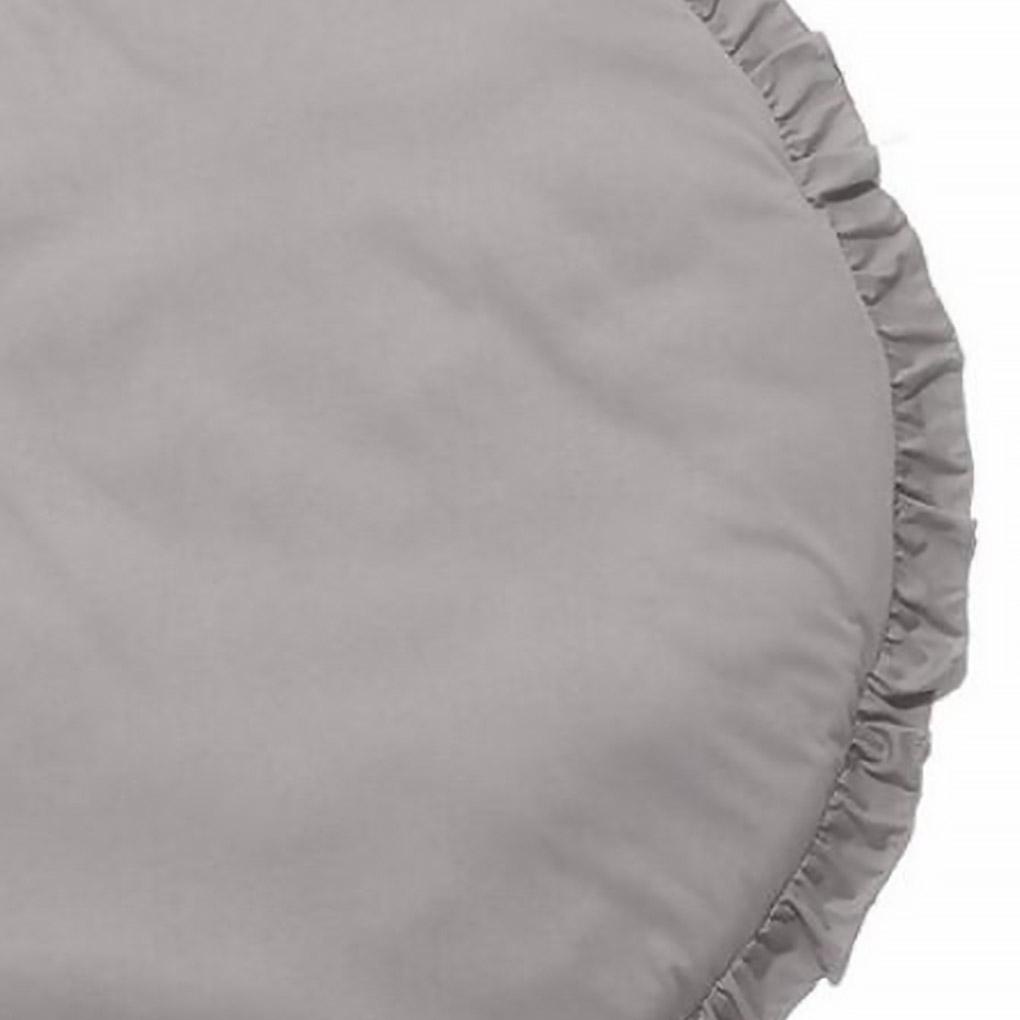 Thảm Tròn Bằng Cotton Mềm Mại Cho Bé Tập Bò