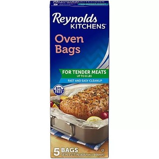 Túi chịu nhiệt dùng cho lò nướng reynolds kitchen oven bags size l , hộp 5 túi