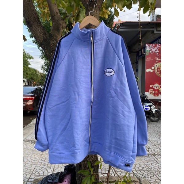 Áo Nỉ Khoá Kéo Phong Cách Hàn Quốc🍀Áo Khoác Nam Nữ 3 Sọc Logo Chất Nỉ Bông Dầy Dặn Ullzang Hot