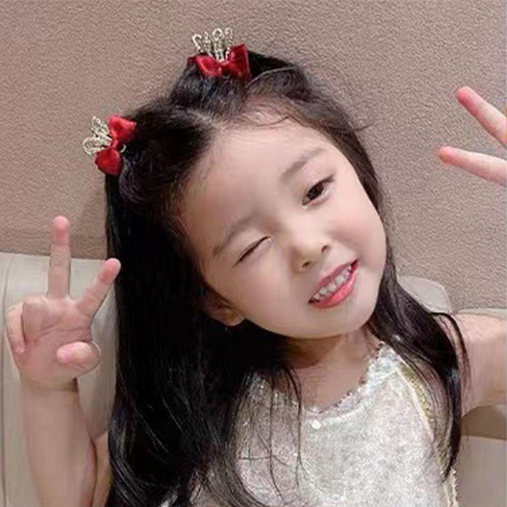 Set 2 Kẹp Tóc Tai Thỏ / Vương Miện / Tai Mèo Dễ Thương Cho Bé|Kẹp Tóc Thiết Kế Xinh Xắn Thời Trang Dành Cho Nữ