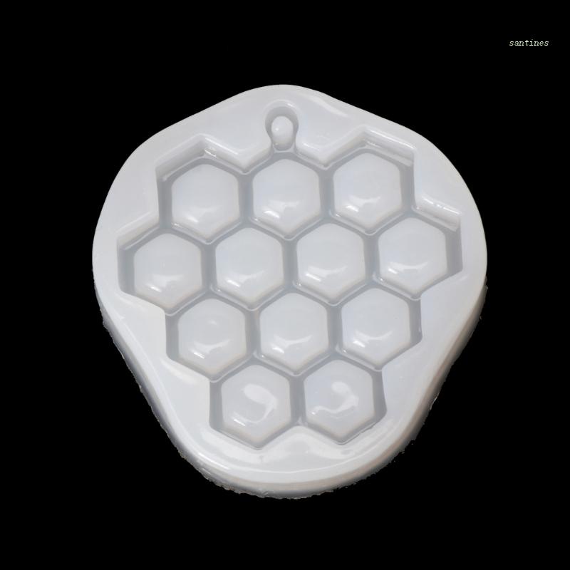 Khuôn Silicone Hình Tổ Ong Làm Mặt Dây Chuyền DIY