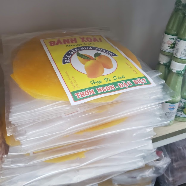 🥭🍞 Bánh xoài Nha Trang nguyên chất, 1kg gồm 5 gói không pha bột và mạch nha, bánh mềm dễ bóc - Seavy 🥭🍞