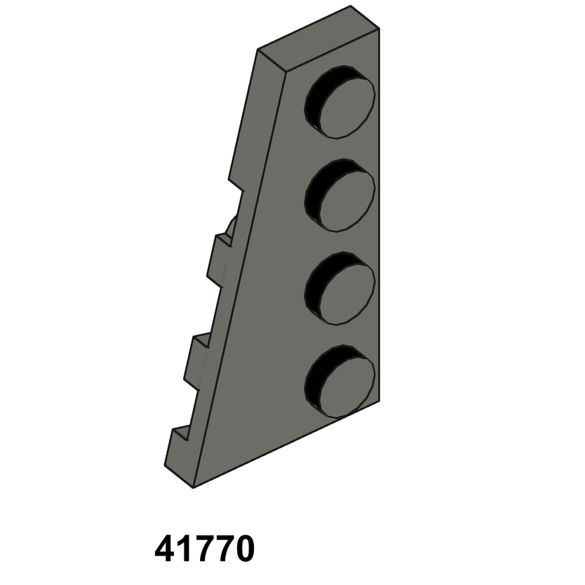 Combo 5 Cái Phụ kiện Moc Lego Mã 41770 ( xám đen )