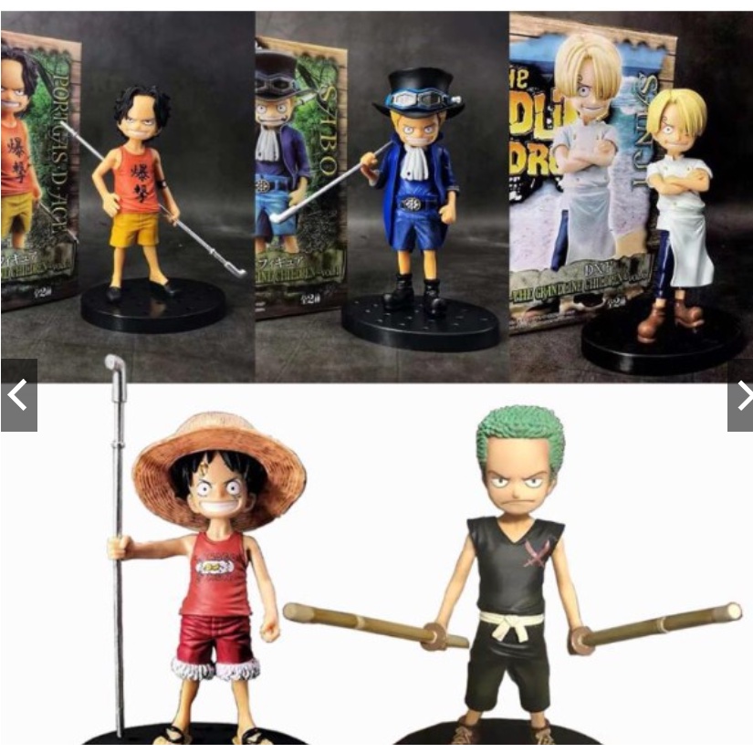 Mô hình Luffy ace sabo Kid lúc nhỏ - One piece ta sẽ làm vua hải tặc