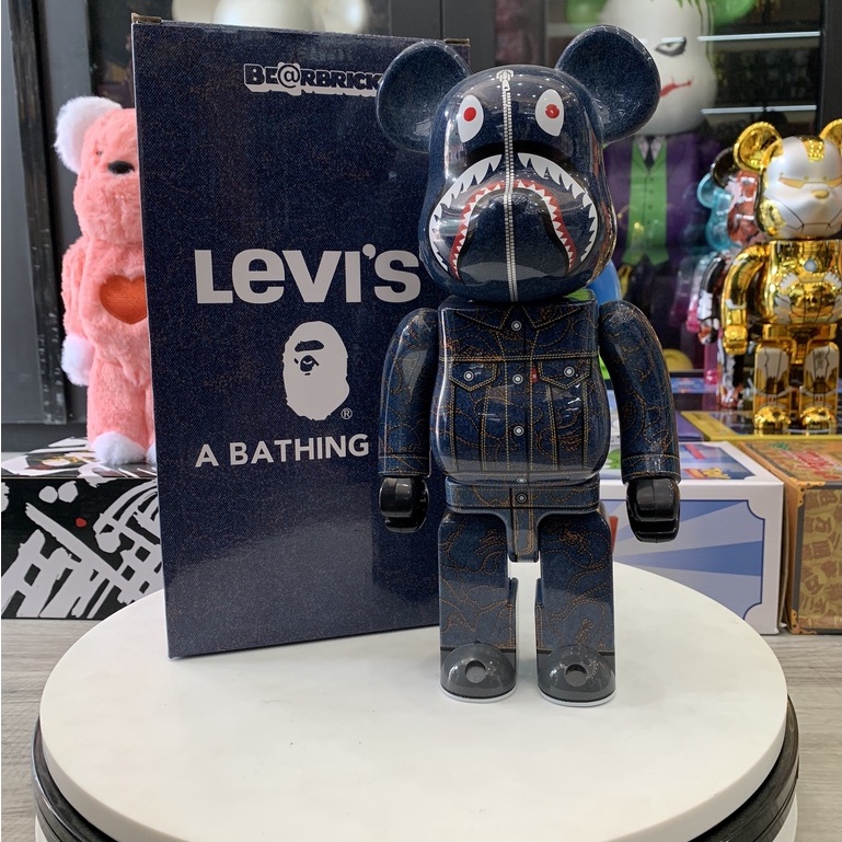 Mô Hình BEARBRICK 400% ABS Levi's trang trí, decor ,quà tặng