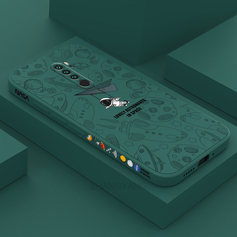 Ốp Lưng Redmi Note 8 Pro Ốp Điện Thoại Silicone Tpu Mềm Họa Tiết Phi Hành Gia Có Dây Đeo Cho Redmi Note 8 Pro