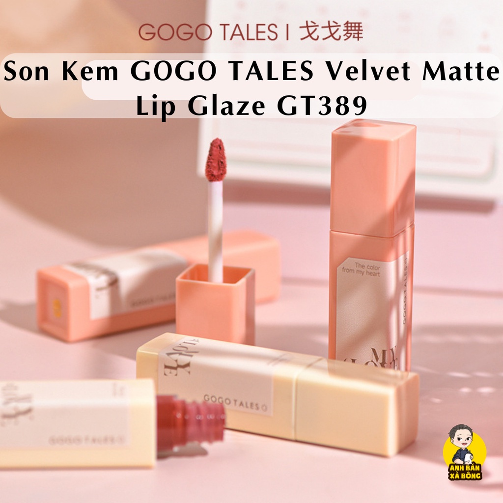 Son Kem Lì GOGO TALES Velvet Matte Lip Glaze GT389