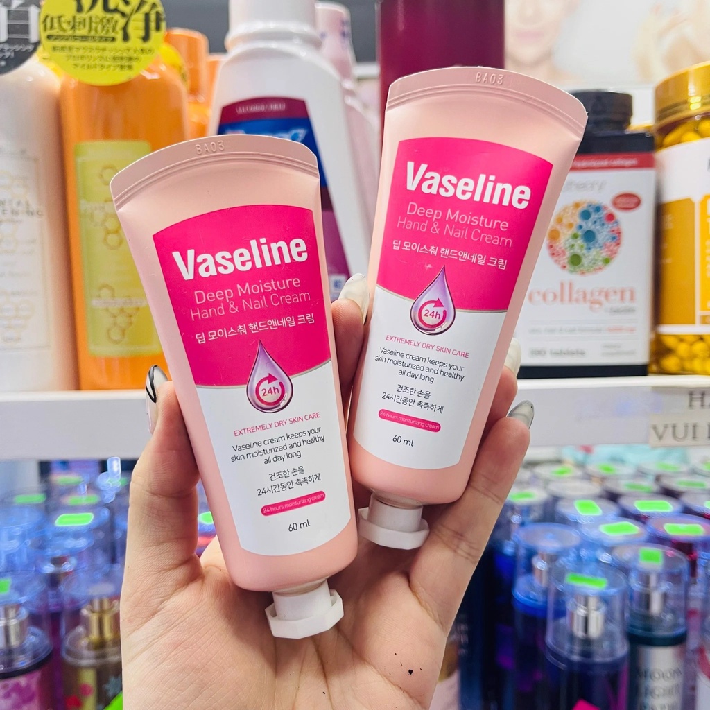 Kem Dưỡng Da Tay, Móng Tay Vaseline Deep Moisture Hand & Nail Cream 60ml