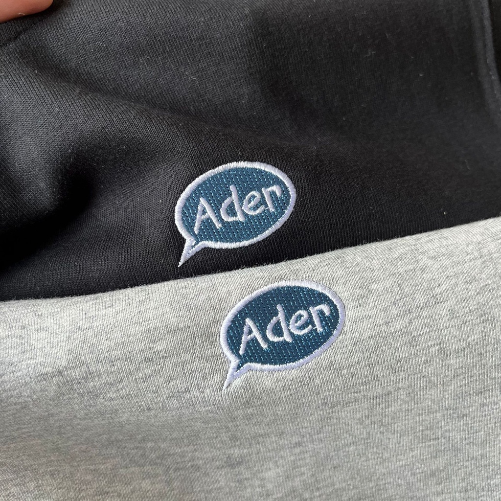 Spot ADER 2022 new cartoon character printed embroidered round neck sweater men's and women's fashion brand