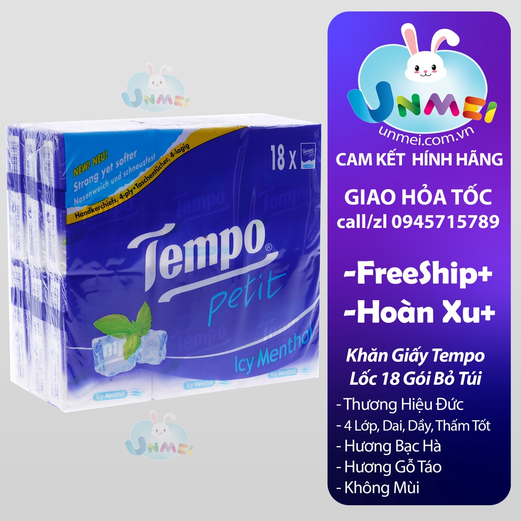 Tempo - Khăn Giấy Tempo 18 Gói