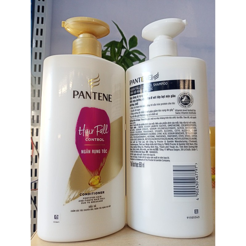 Dầu gội-xả Pantene ProV dưỡng chất ngăn rụng tóc 650g