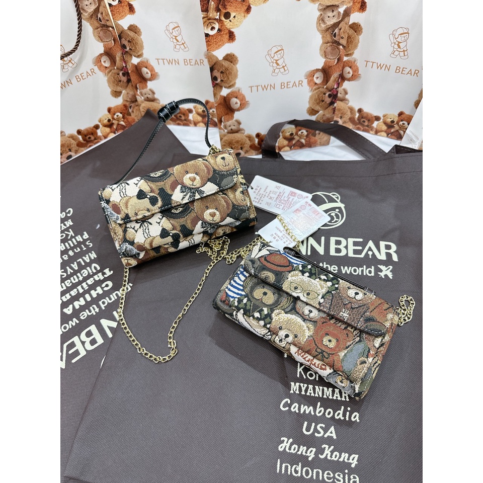 [HÀNG MỚI VỀ ] VÍ CẦM TAY-ĐEO CHÉO PHÙ HỢP ĐI TIỆC ĐI CHƠI THỜI TRANG - CHÍNH HÃNG TTWN BEAR - PICK TẠI STORE