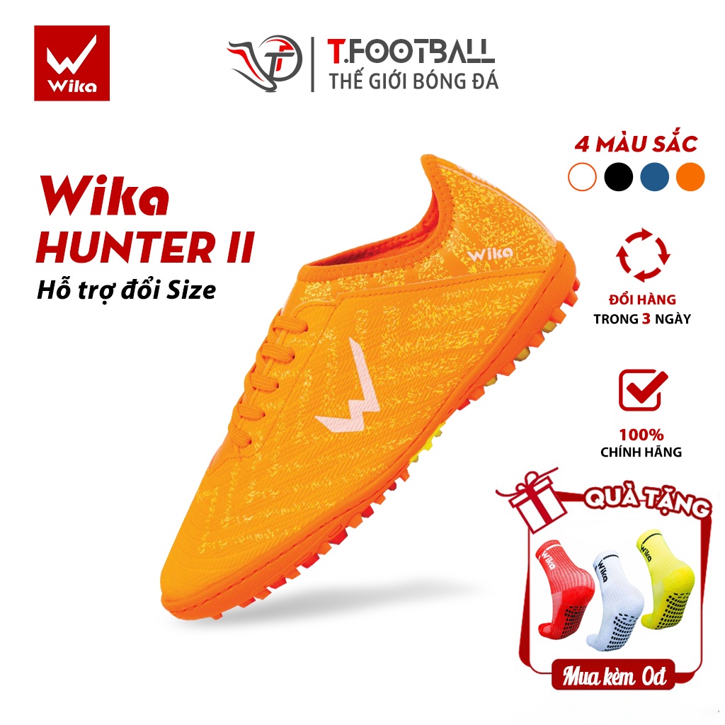 Giày Đá Bóng Wika Hunter II Lưỡi Gà Liền Thế Hệ Mới