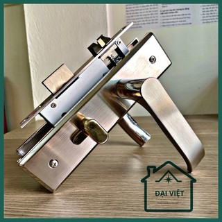  Khoá cửa tay gạt inox 304 dùng cho các Công trình lắp ráp nhà cửa phòng gỗ 