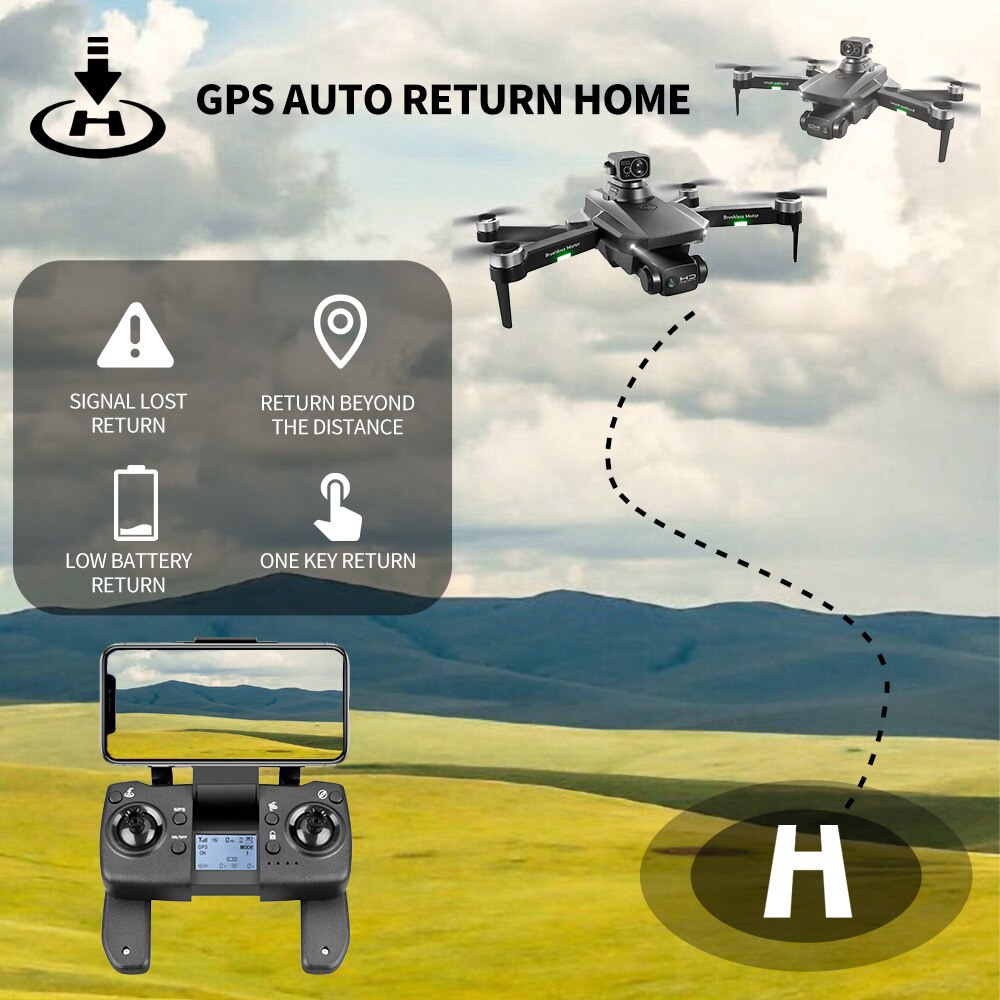 ⚡𝐁Ả𝐎 𝐇À𝐍𝐇 𝟐 𝐍Ă𝐌⚡Drone giá rẻ, Flycam mini RG101 pro max, Động cơ không chổi than cao cấp,  Camera 6K chống rung 2 trục