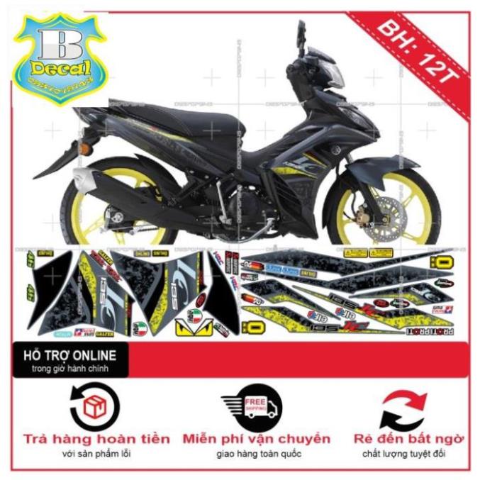 FREE SHIP + SALE SỐC +DECAL PVC 5 LỚP CHẤT LƯỢNG CAO Tem rời EX 2011 LC 2021 DÁN XE XÁM XI MĂNG [Bi Decal]