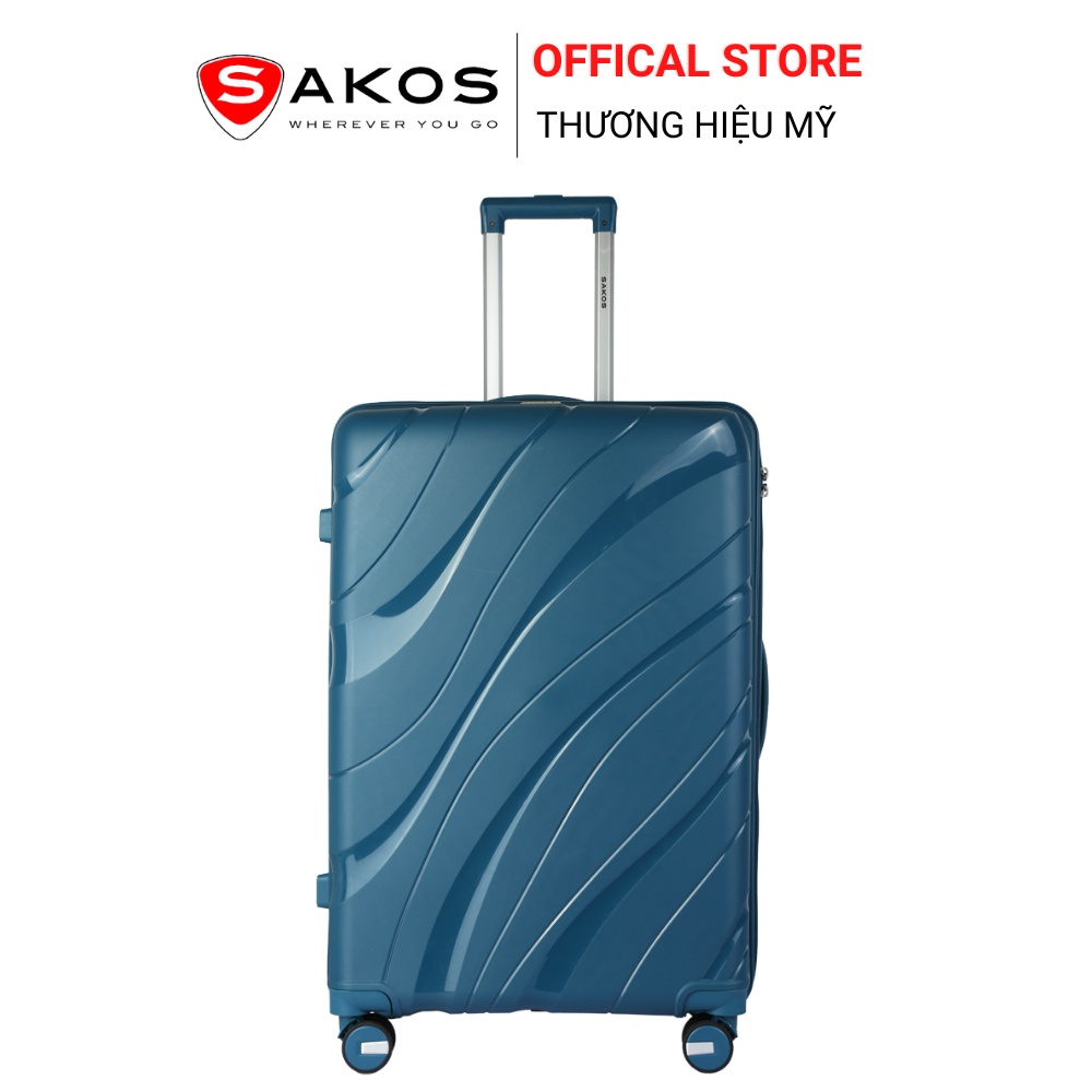 Vali Kéo Nhựa Du Lịch SAKOS ONDAS Z30 - Size L (28inch)/ Ký Gửi (Đại) - Khóa TSA - Nhựa PP