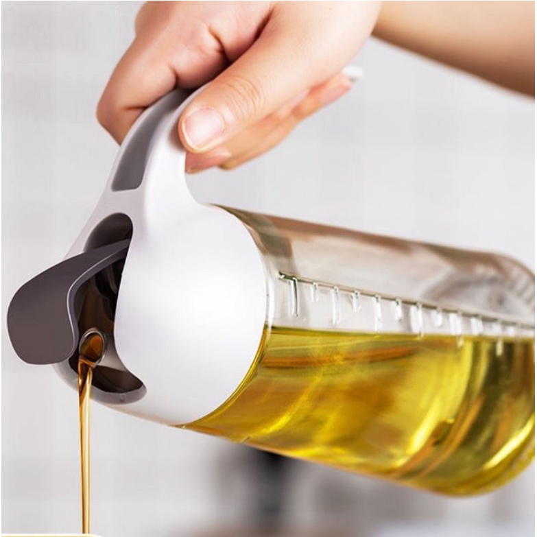 Bình đựng nước mắm, dầu ăn 300 - 630ml tự động mở nắp thông minh khi rót