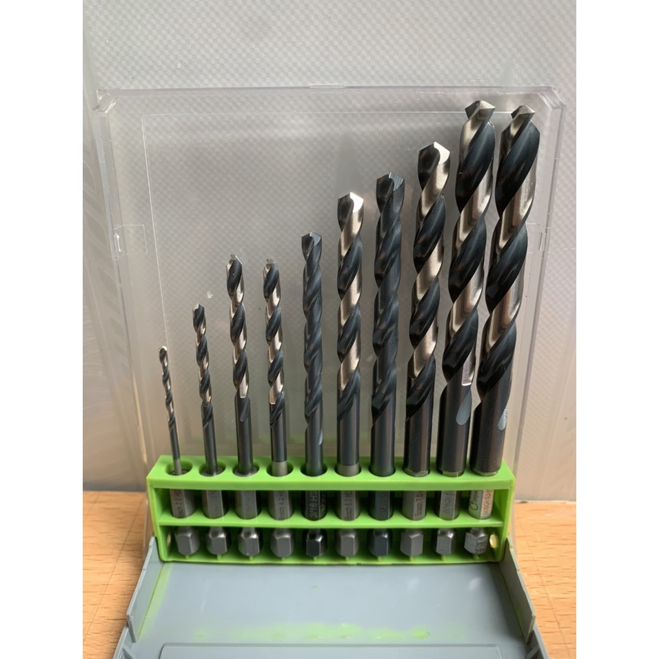Hộp 10 mũi khoan Inox , sắt thép thương hiệu Bosch chất lượng cao