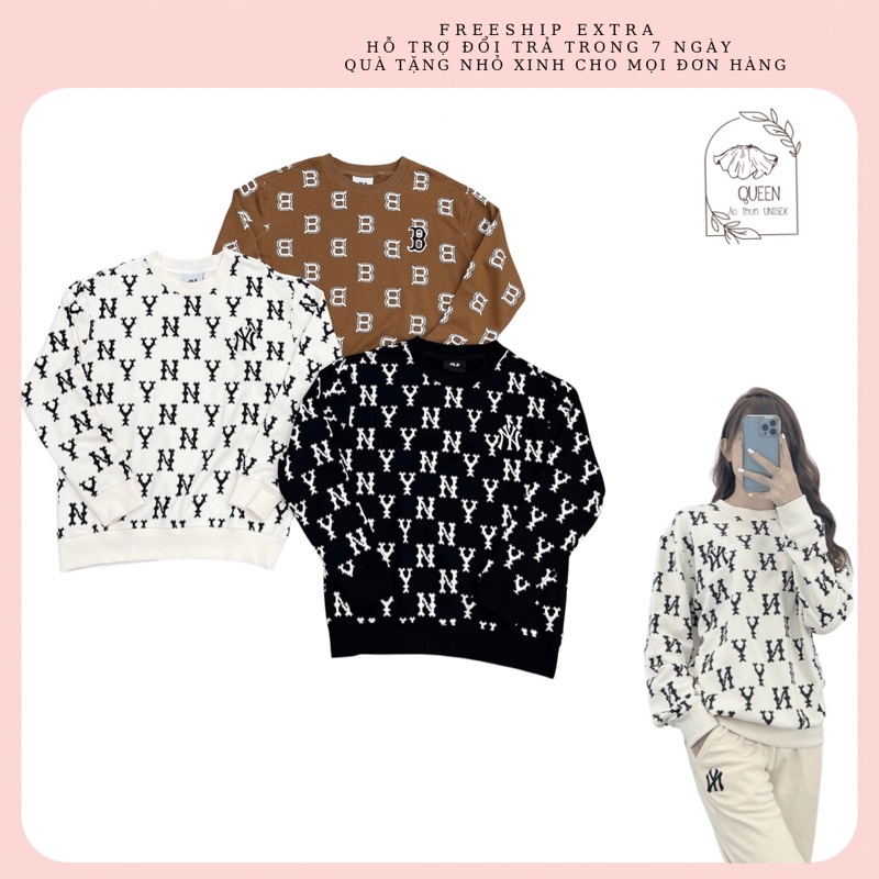 Áo Nỉ MLB MONOGRAM SWEATER SHIRT nam nữ