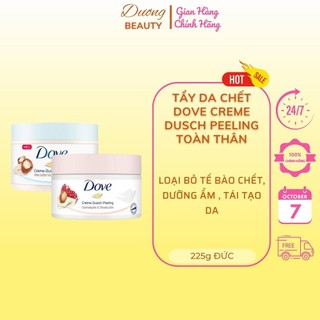 Tẩy da chết toàn thân dove creme dusch peeling đức 225g