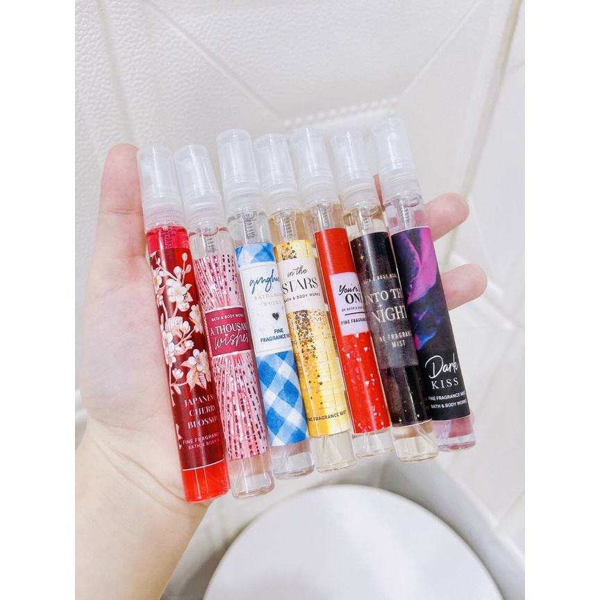 Xịt thơm toàn thân - Bodymist Bath and Body Works -10ml nhiều mùi