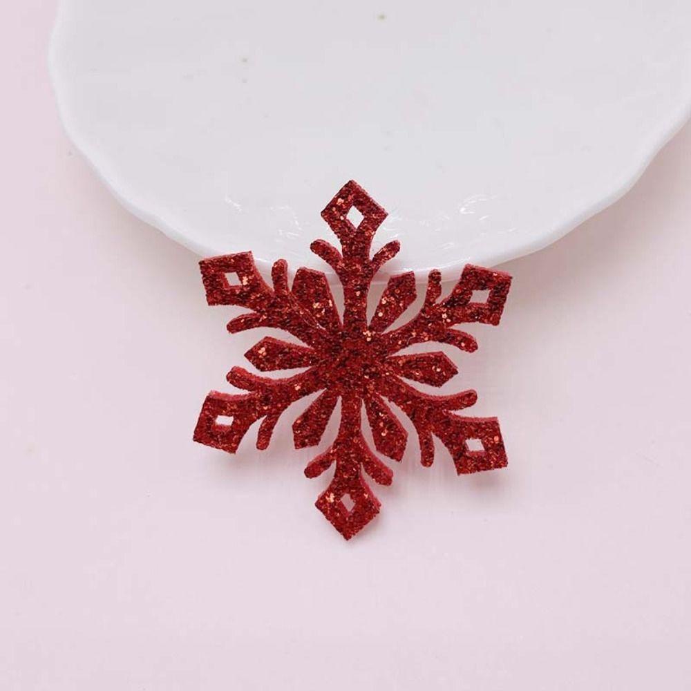 Set 50 Phụ Kiện Trang Trí Tóc Hình Bông Tuyết Lấp Lánh