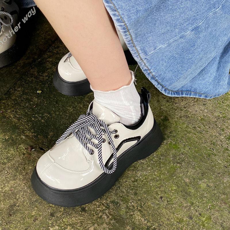 Giày Lười Da Oxford Đế Dày Phong Cách Nhật Bản Thời Trang Mùa Xuân Cho Nữ