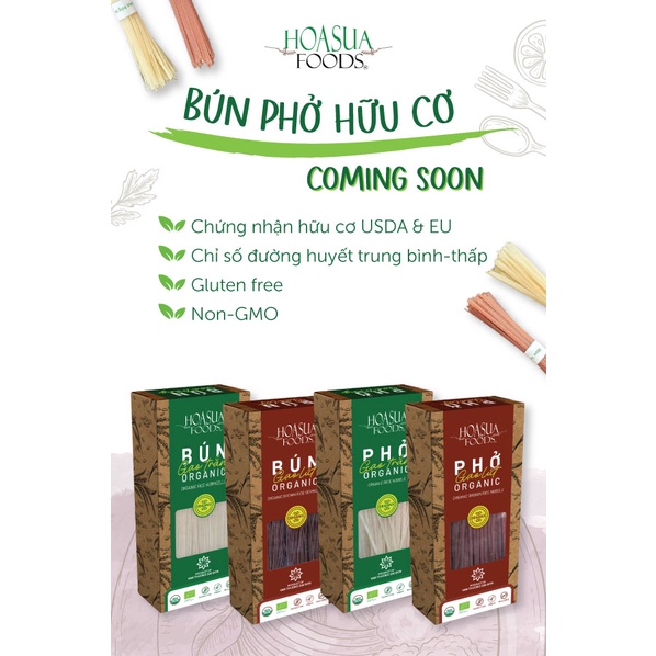 Phở Gạo Trắng/ Phở Gạo Lứt Hữu Cơ Hoa Sữa 250g