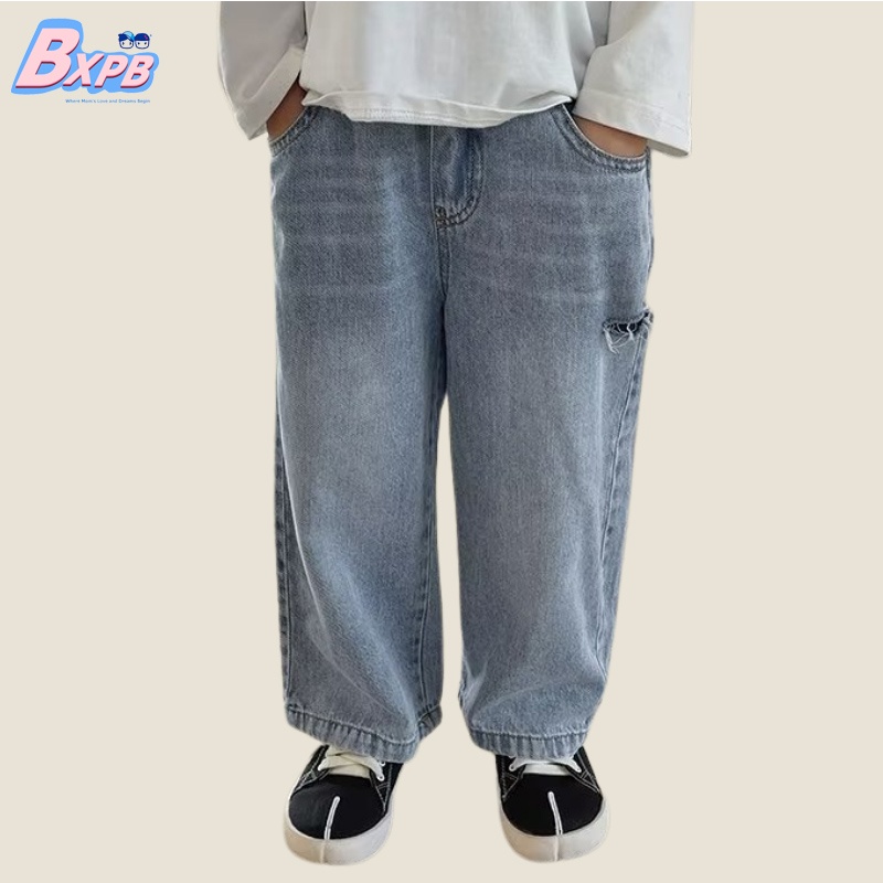 Quần jean BXPB ống rộng thoải mái thời trang cao cấp cho bé trai 3-15 tuổi