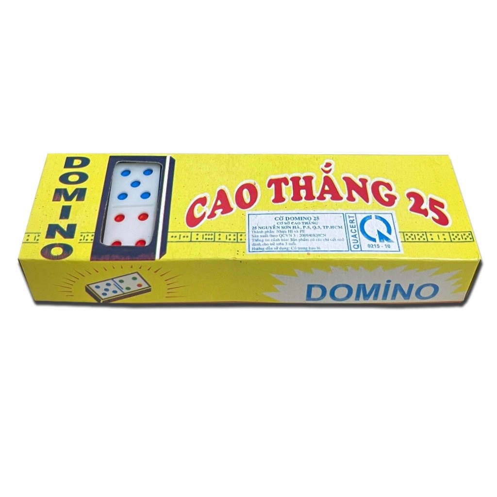 Hộp đồ chơi bộ cờ Domino Cao Thắng bằng nhựa